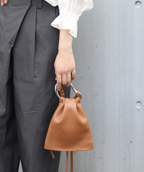 セール】【LE VERNIS/ル・ベルニ】リングミニレザーショルダーバッグ