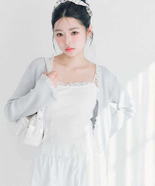 裾レースキャミ（キャミソール）｜OLIVE des OLIVE（オリーブデ