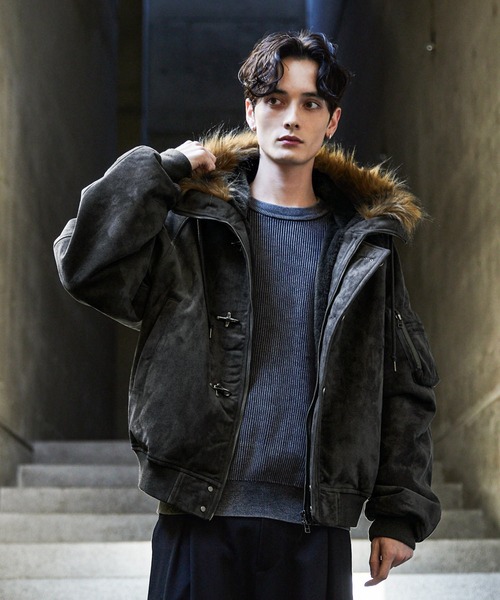 CLEL（クレイル）の「【CLEL】Fireman Tech Fade N-2B Flight Jacket