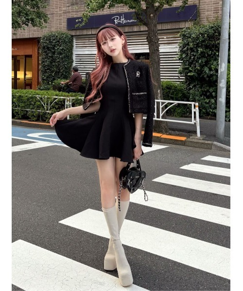 スパンコールツイードジャケット（その他アウター）｜Darich