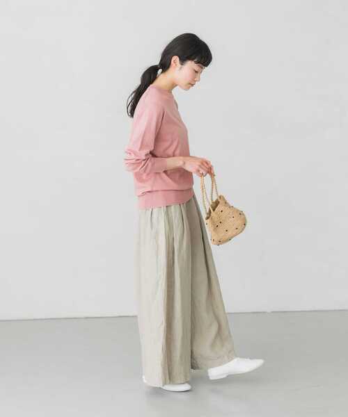 かぐれ（カグレ）の「コットンシルククルーネックプルオーバー（ニット