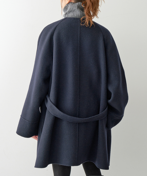 Spick & Span（スピックアンドスパン）の「110sリバーポンチョ風コート