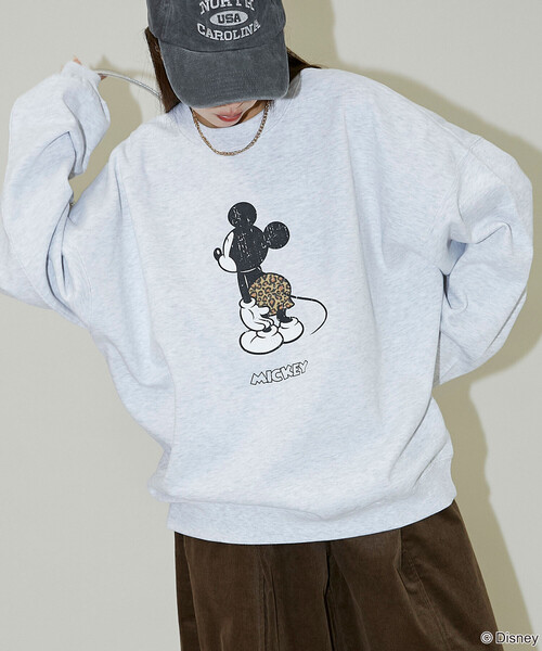 セール】PUBLUX/パブリュクス 別注 MICKEY MOUCE GRAPHIC SWEAT