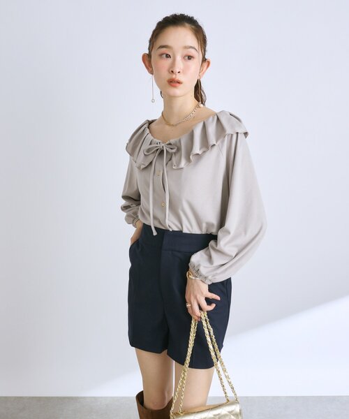 La boutique BonBon（ラブティックボンボン）の「微起毛ギャザーフリル