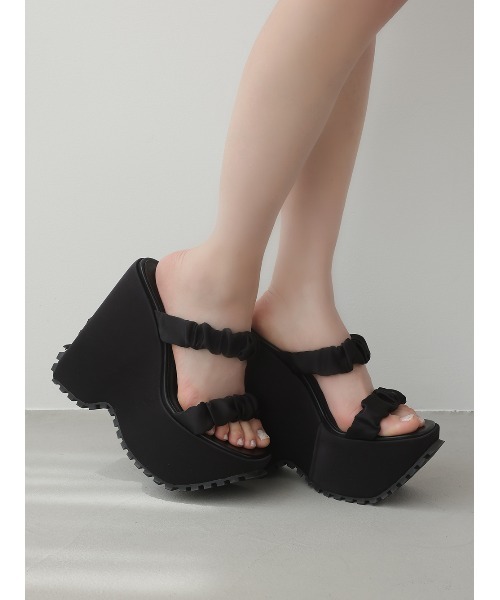 サテンプラットフォームサンダル（サンダル）｜Darich（ダーリッチ）の