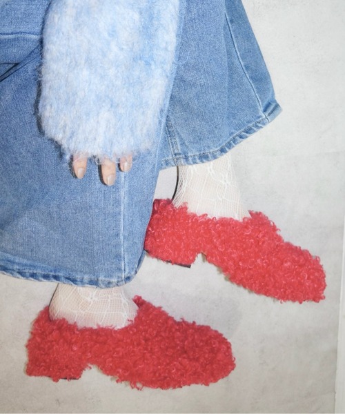 musubore（ムスボレ）の「fur mule / ファーミュール（サンダル）」 - WEAR