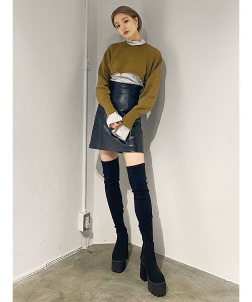 EMODA（エモダ）の「タンクバルキーロングブーツ（ブーツ）」 - WEAR