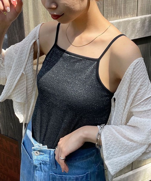 CIAOPANIC（チャオパニック）の「旧品番 非表示 ラメキャミソール