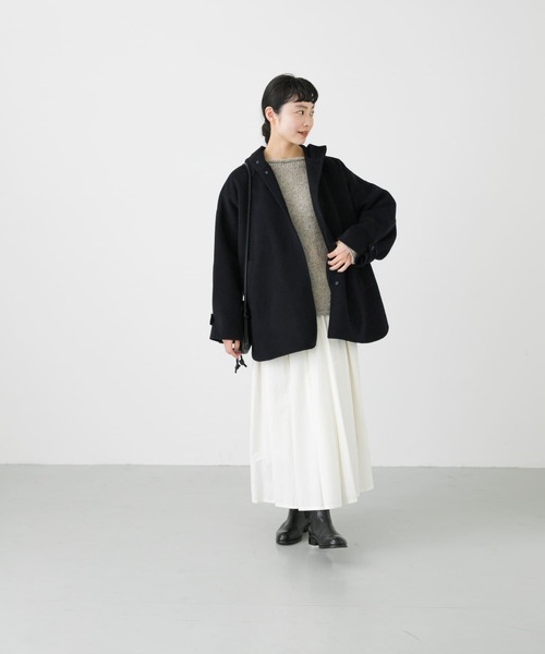 かぐれ（カグレ）の「ウールフードショートコート（その他アウター