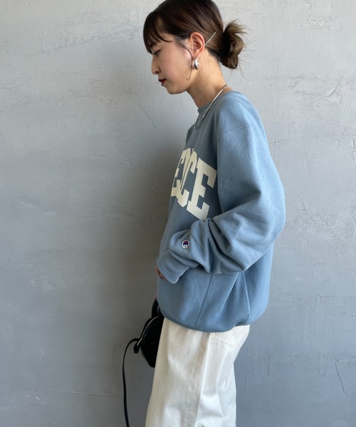 Champion/チャンピオン] リバースウィーブ カレッジロゴプリント