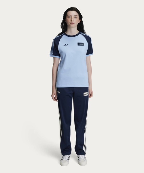 adidas Originals × Oasis ツアースリーストライプス Tシャツ