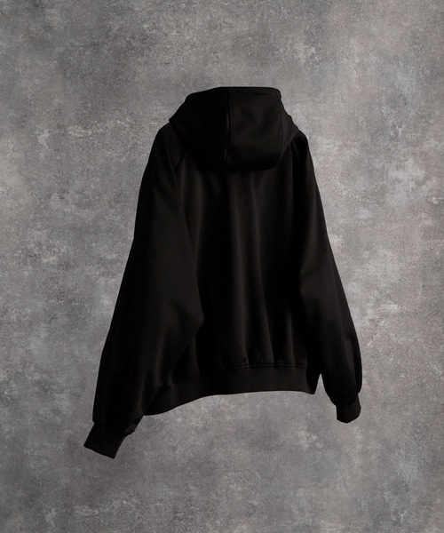 セール】line sleeve track zip parker jacket / ラインスリーブ