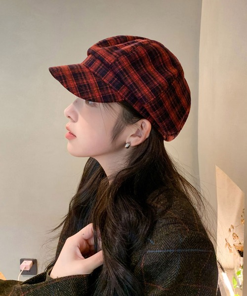 Chiina / チェック柄キャスケット帽（キャスケット）｜Chiina（チーナ