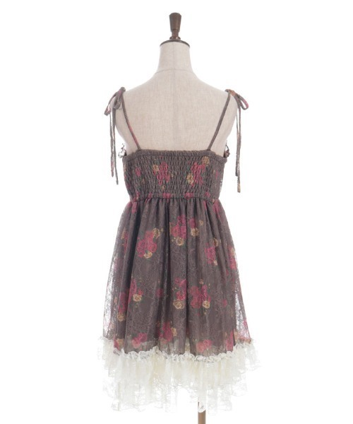 axes femme（アクシーズファム）の「ブーケレースキャミチュニック