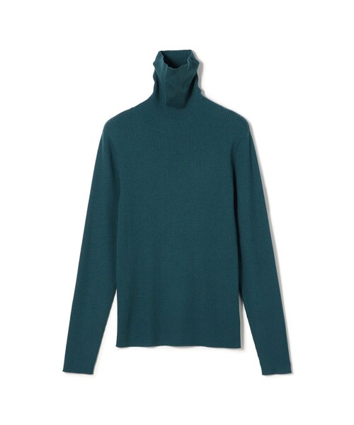 スーパーエクストラファインウールリブ タートルネックプルオーバー