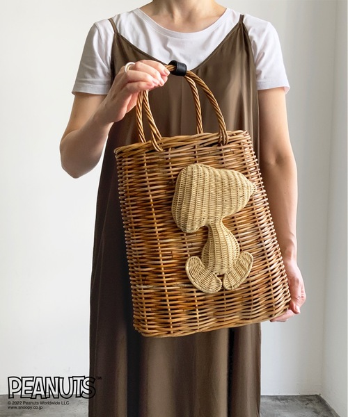 SNOOPY（スヌーピー）の「KIS Design:SNOOPY/Arurog basket tote（かご