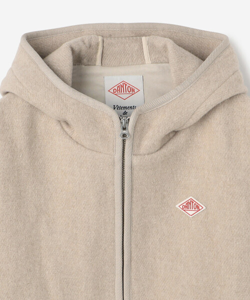 DANTON（ダントン）の「DANTON | ウールライトパイル フードジャケット