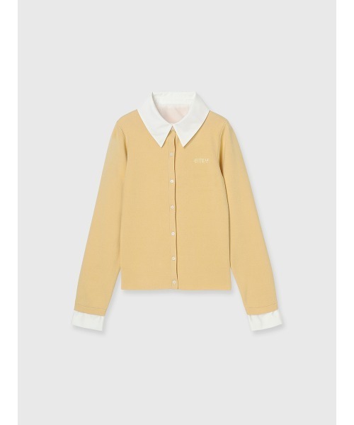 EIMY ISTOIRE（エイミーイストワール）の「EIMYロゴバイカラーニット