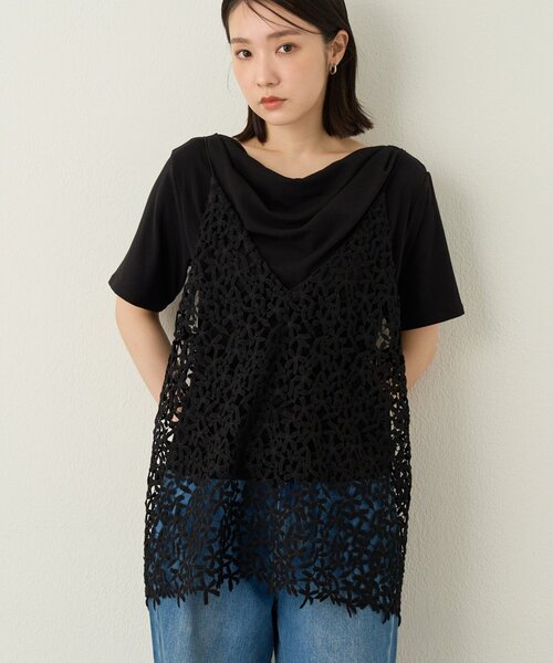 Omekashi（オメカシ）の「レースオーバーキャミソール（キャミソール