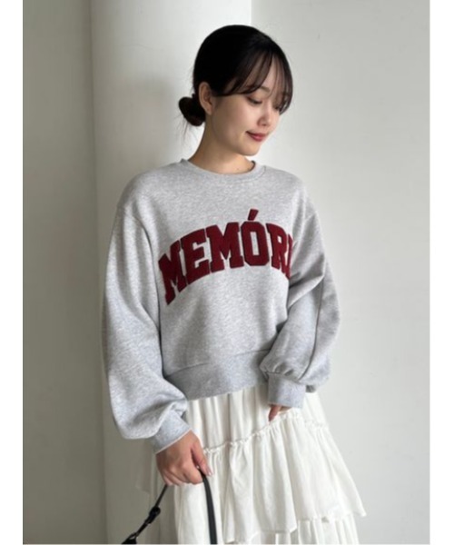 SNIDEL（スナイデル）の「Sustainableサガラロゴスウェットプル