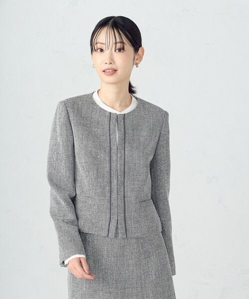 セール】【宮城舞さん着用】【セットアップ対応】ラメツイード