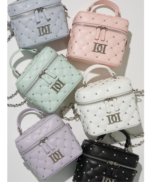 キルティングビジュースクエアミニバッグ（ショルダーバッグ）｜Darich