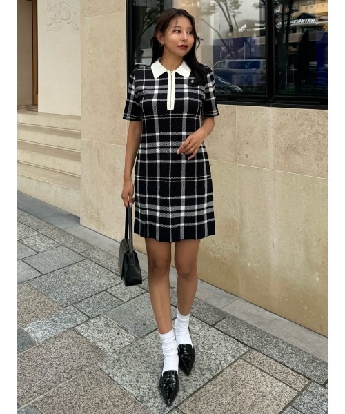 Her lip to（ハーリップトゥー）の「Trois Logo Knit Mini Dress