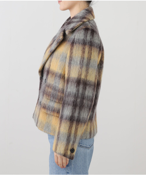 IENA（イエナ）の「チェックシャギーショートジャコット（その他