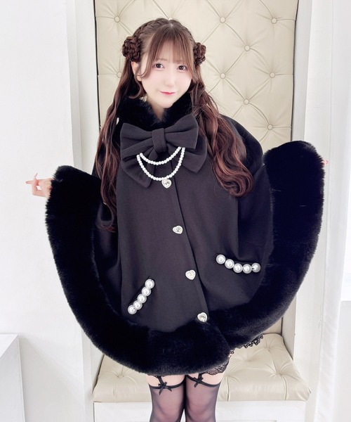 MA*RS（アメーバーマーズ）の「リボン付きボリュームファーフード