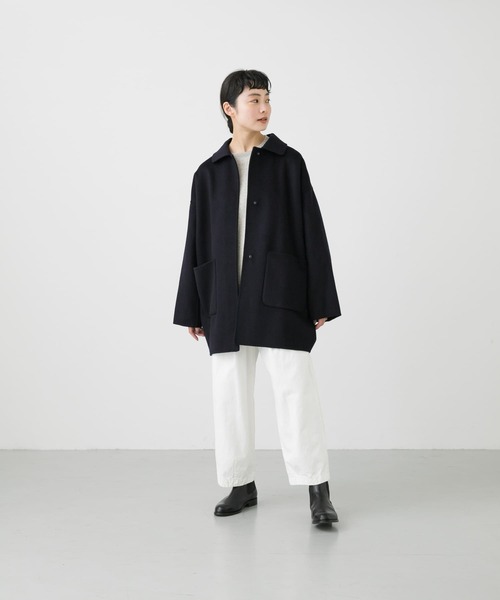 かぐれ（カグレ）の「ウールステンカラーショートコート（ステンカラー
