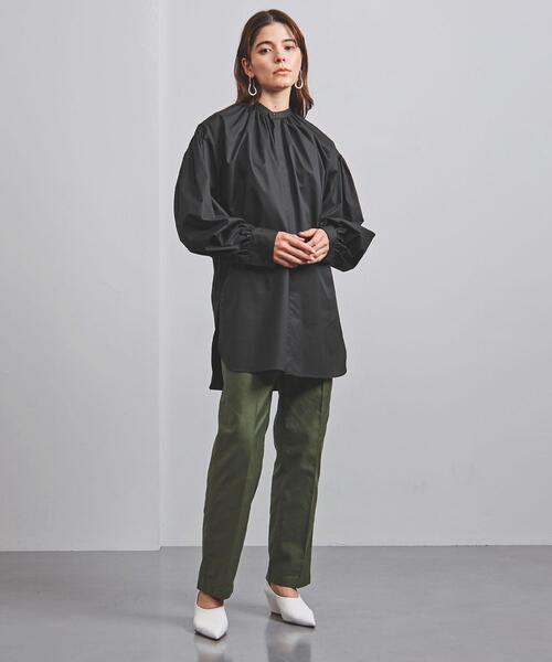 HYKE（ハイク）の「＜HYKE（ハイク）＞T/C ギャザー シャツ