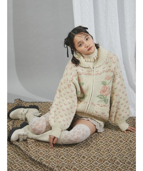 merry jenny（メリージェニー）の「roseカウチンニット / ローズ