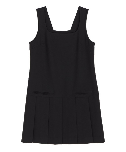 セール】SQUARE NECK LADY LIKE PLEATS TOP（その他トップス）｜Ameri