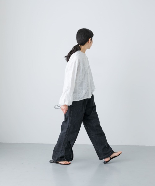 かぐれ（カグレ）の「クロスステッチドロストブラウス（Tシャツ