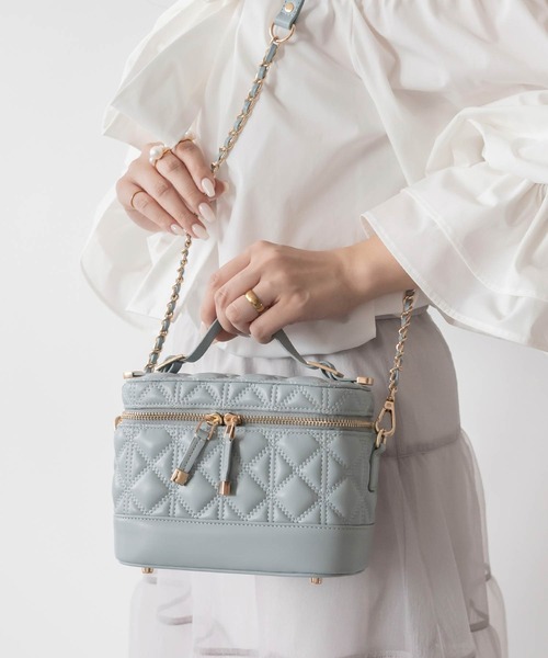 RANDA（ランダ）の「キルティング2WAYバニティバッグ（ショルダー