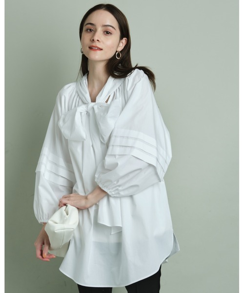 CADUNE（カデュネ）の「【前後2WAY】ビッグボウタイブラウス（シャツ