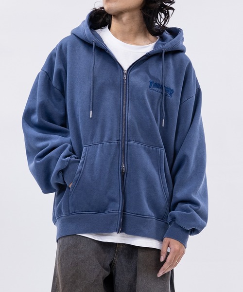 セール】【at】〔THRASHER/スラッシャー〕裏起毛 ワンポイントロゴ