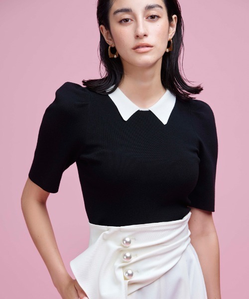 CELFORD（セルフォード）の「襟付きニットプルオーバー（ニット