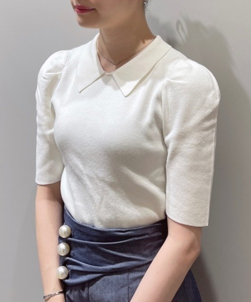 CELFORD（セルフォード）の「襟付きニットプルオーバー（ニット