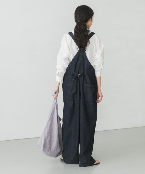 かぐれ（カグレ）の「コットンリネンフリルブラウス（シャツ/ブラウス