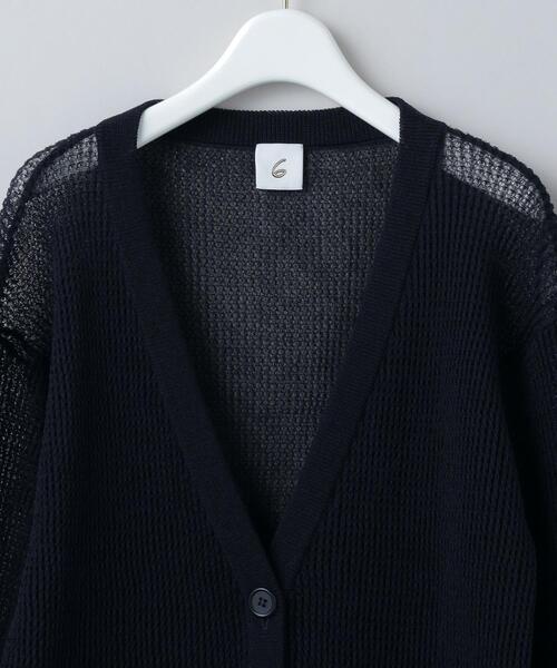 6（ロク）の「＜6(ROKU)＞SUKE TUCK CARDIGAN/カーディガン（ニット