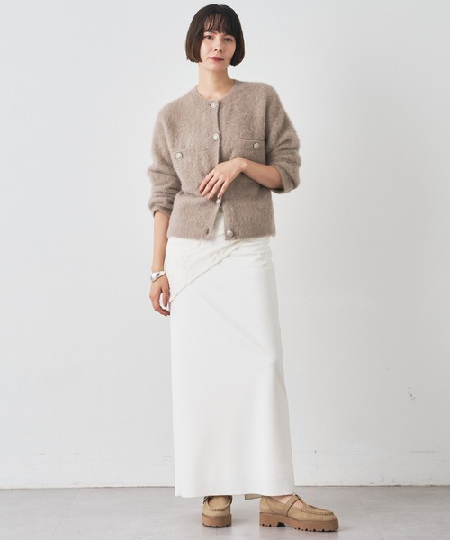 ファーボタンジャケット（カーディガン/ボレロ）｜Whim Gazette