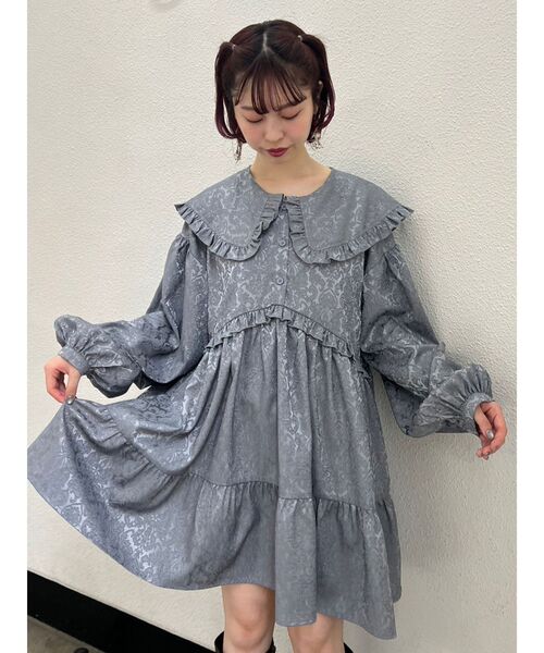 merry jenny（メリージェニー）の「ｼﾞｬｶﾞｰﾄﾞﾌﾘﾙｶﾗｰﾐﾆﾜﾝﾋﾟｰｽ