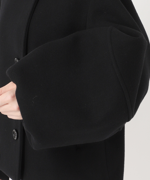 Noble（ノーブル）の「《追加》メルトンパフスリーブショートコート