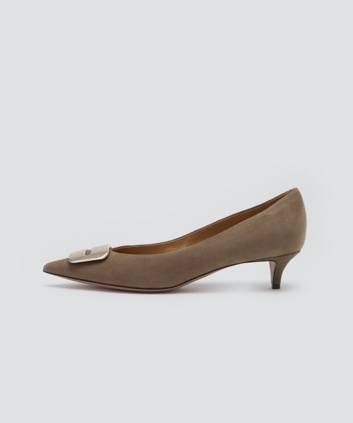 ANIMA アネッリフィッビア スウェード パンプス 3.5cm TAUPE（パンプス