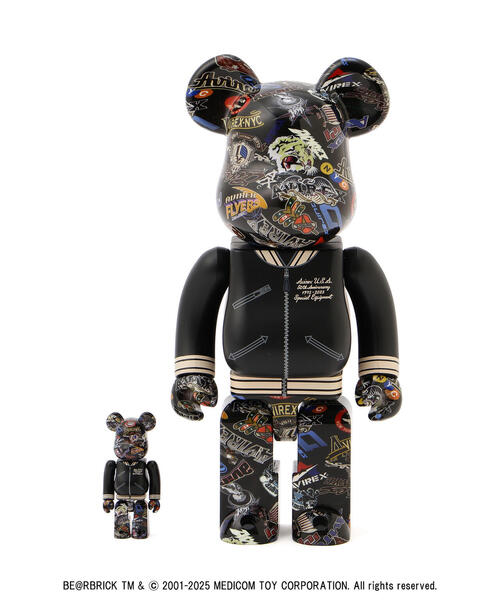 BE@RBRICK AVIREX 50th VARSITY 100％ & 400％ /ベアブリック