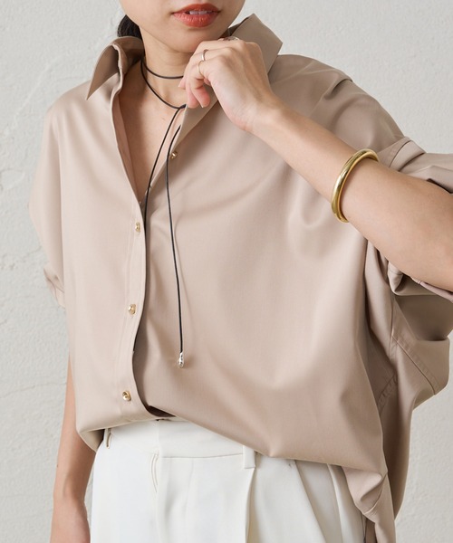 LOUNGEDRESS（ラウンジドレス）の「サテンBIGシャツ（シャツ/ブラウス