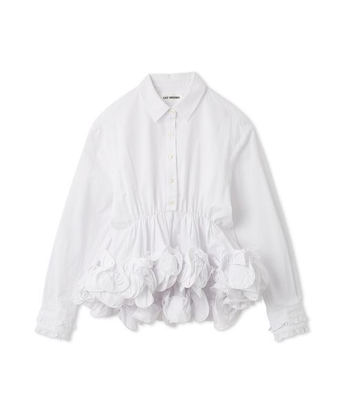 ホイップフリルヘムブラウス（シャツ/ブラウス）｜LILY BROWN（リリー