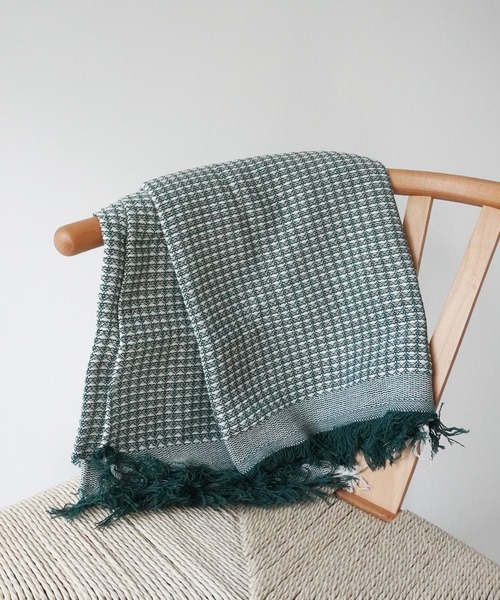 Port / ポート 】 ピクニック フリンジ付き ラグ ブランケット