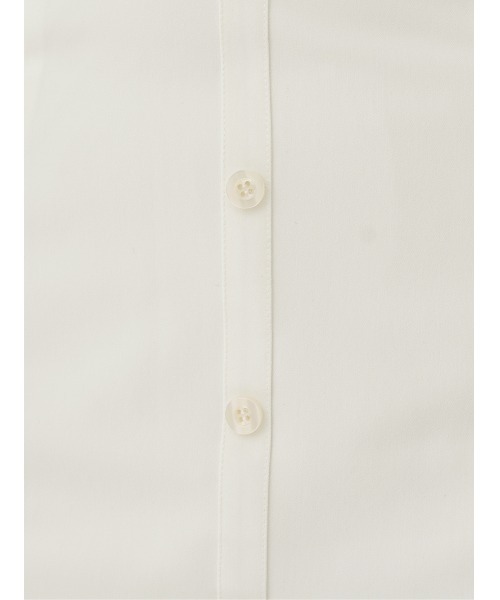 ショルダースカラップフリルシャツミニワンピース（ワンピース